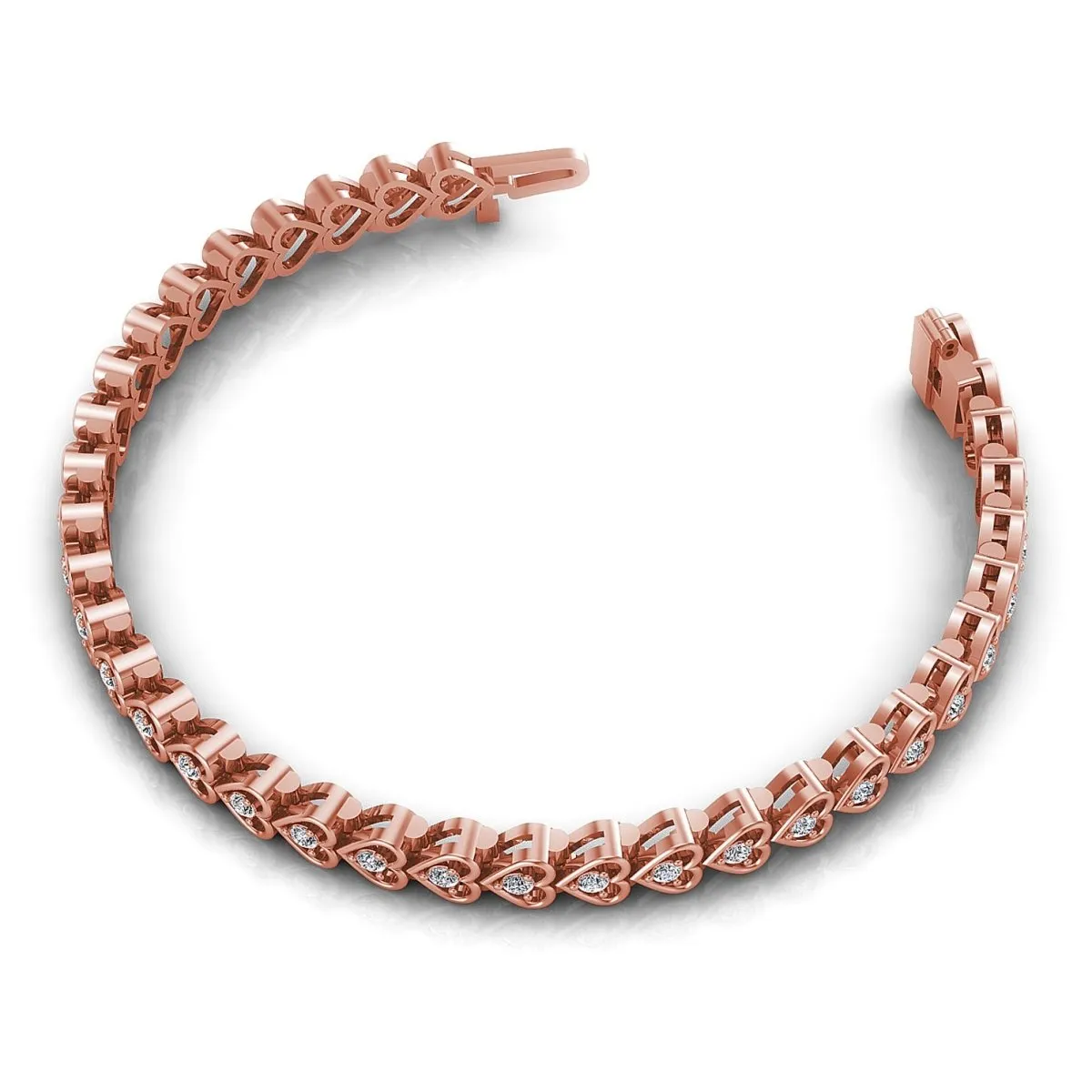 1.00-2.00 CT Round Cut Diamonds - Diamond Bracelet