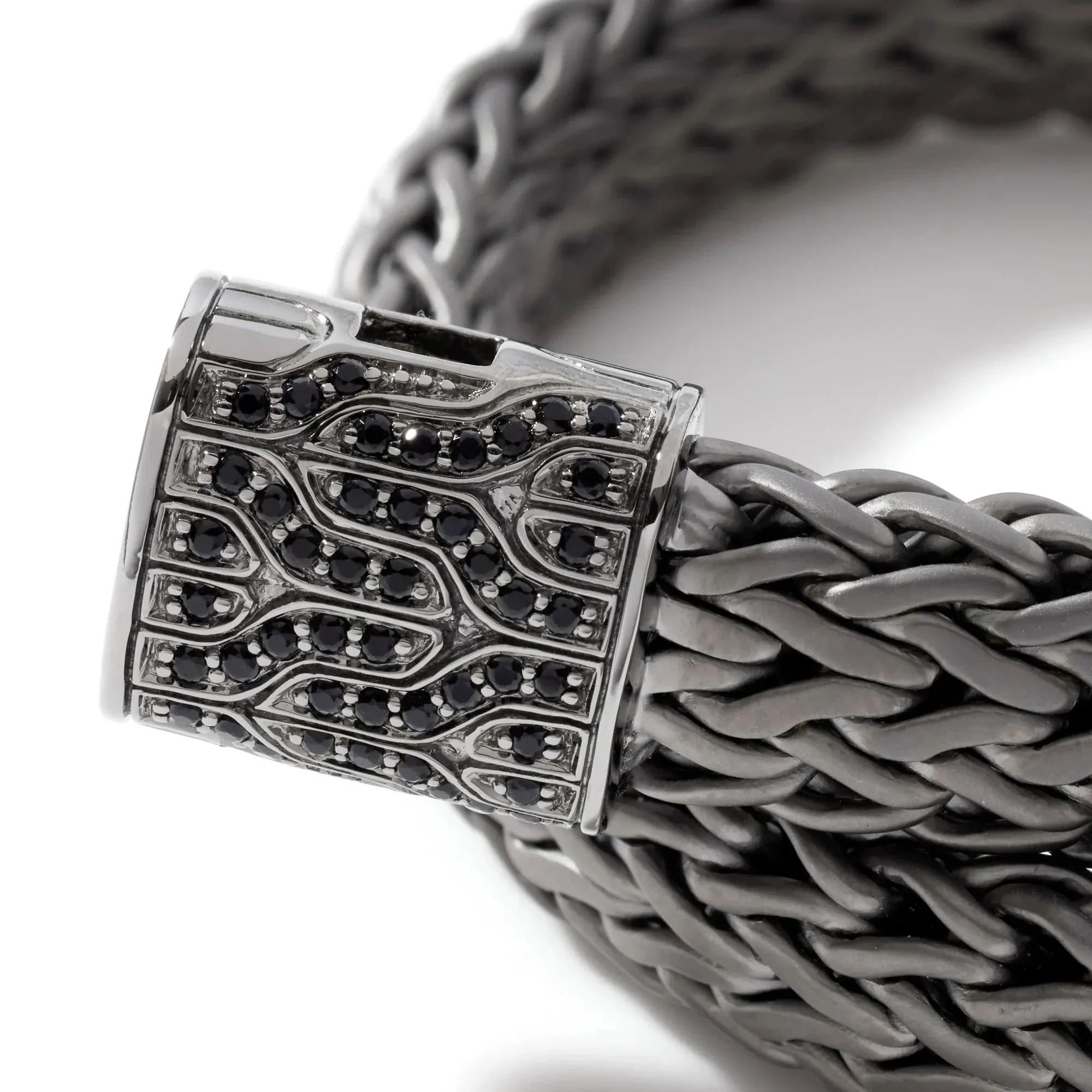 11mm Dark Silver Icon Pavé Bracelet