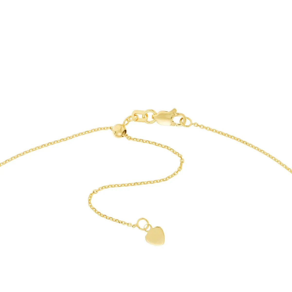 14K Yellow Gold Amen Plate on Open Curb Chain Choker
