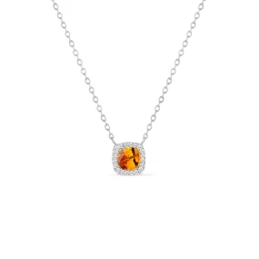 14KW 20D0.05CT,1CT0.36CTCU/RD DIAMOND/CITRINE NK  (118N402277WCT14)