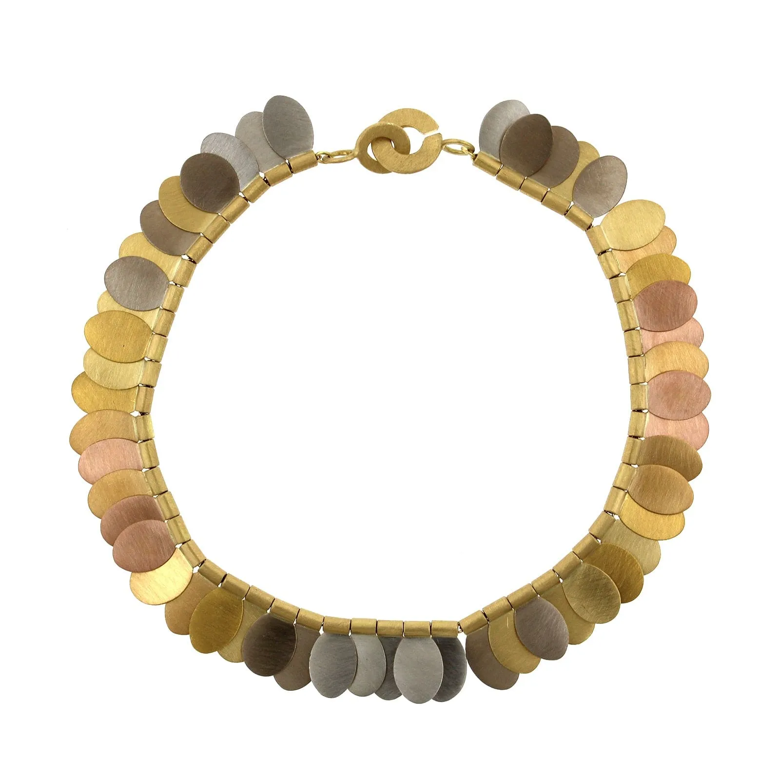 18K Tri-Color Gold and Platinum Songbird Bracelet