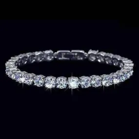18K White Gold Plated Luxor Versatile Tennis Bracelet for Women Special Occasion Anniversary Birthday Holiday