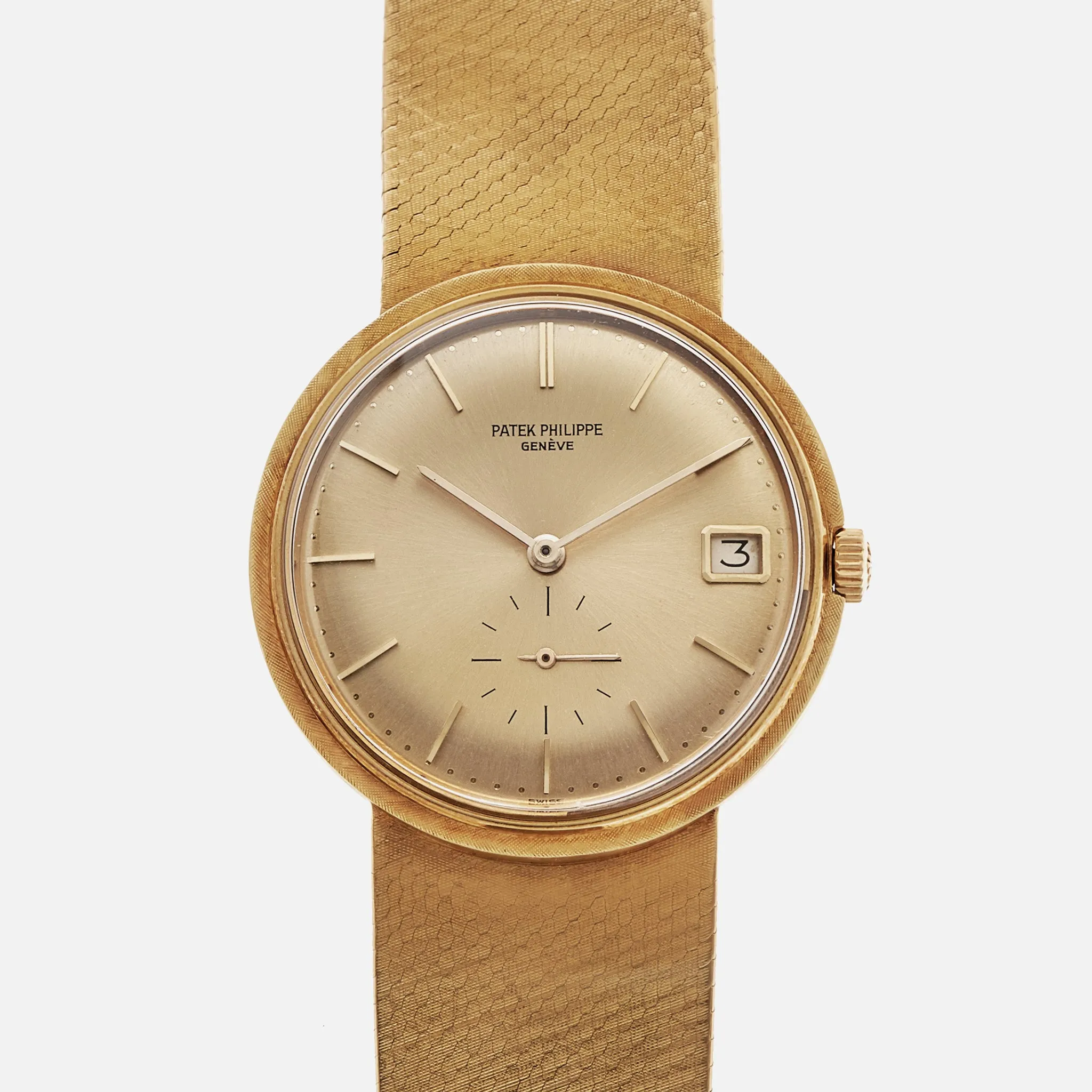 1968 Patek Philippe Ref. 3445/6 In 18k Yellow Gold With Integrated Bracelet
