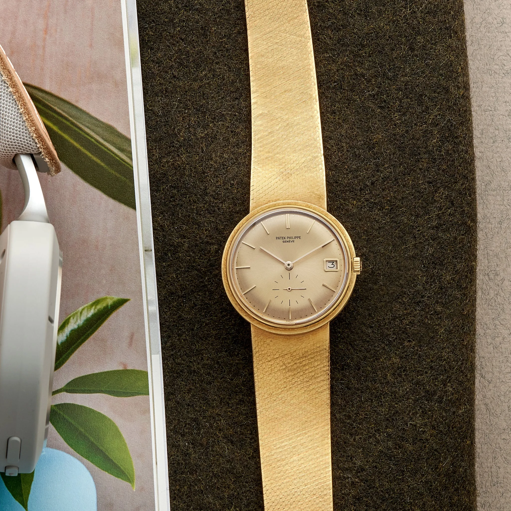 1968 Patek Philippe Ref. 3445/6 In 18k Yellow Gold With Integrated Bracelet