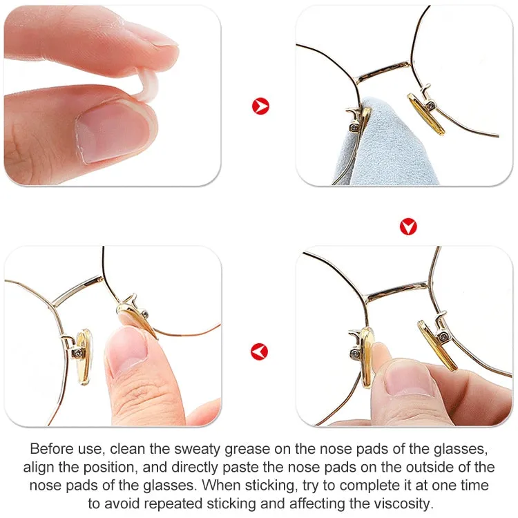 20 PCS Glasses Nose Strip Soft EVA Sponge Nose Mat Comfortable No Pressure Mark Does Not Remove Makeup Anti-Height Eye Frame Nose(Skin Color 1.5mm)