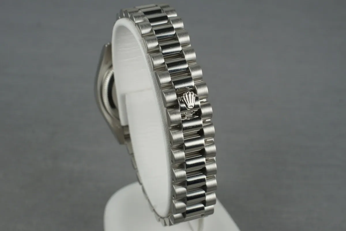 2001 Ladies Platinum Rolex Datejust 179296 with Factory Diamond Dial