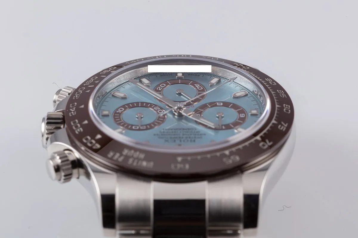 2019 Rolex Platinum Daytona 116506 Glacier Blue Dial with Box and Card