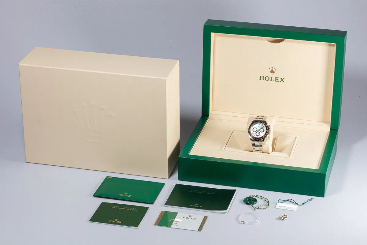 2019 Rolex Platinum Daytona 116506 Glacier Blue Dial with Box and Card