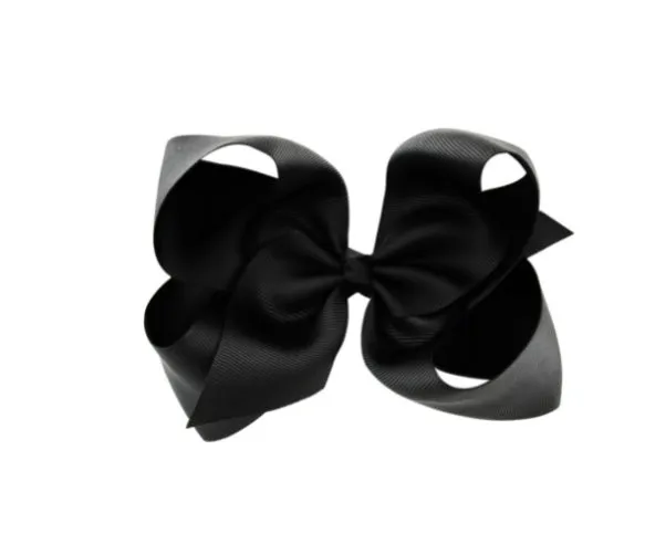 6 Inch Bow Hairpin for Children - 30 Colors, European Style