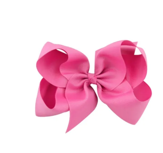 6 Inch Bow Hairpin for Children - 30 Colors, European Style