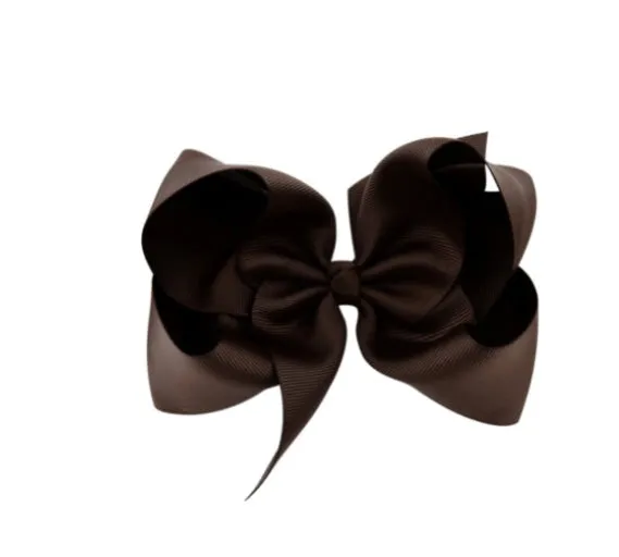 6 Inch Bow Hairpin for Children - 30 Colors, European Style