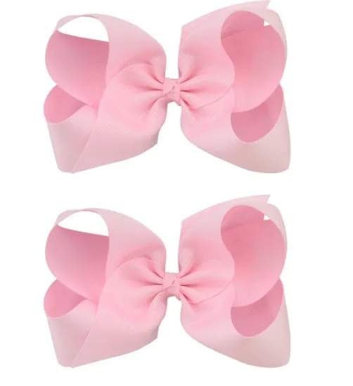 6 Inch Bow Hairpin for Children - 30 Colors, European Style