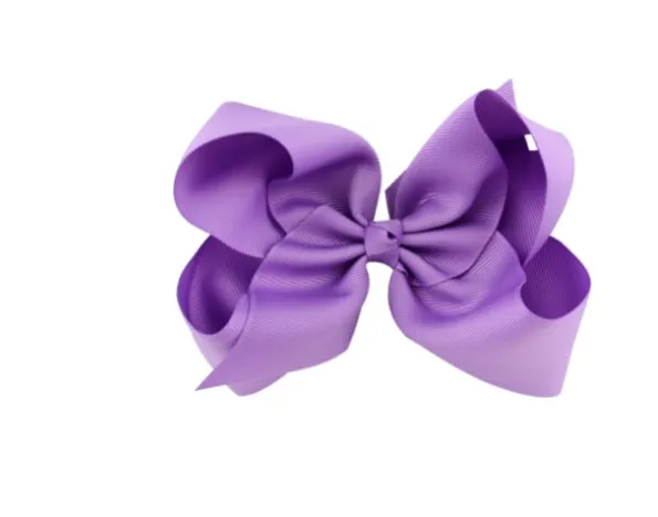 6 Inch Bow Hairpin for Children - 30 Colors, European Style
