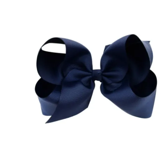 6 Inch Bow Hairpin for Children - 30 Colors, European Style