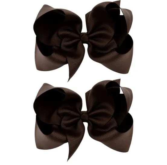 6 Inch Bow Hairpin for Children - 30 Colors, European Style
