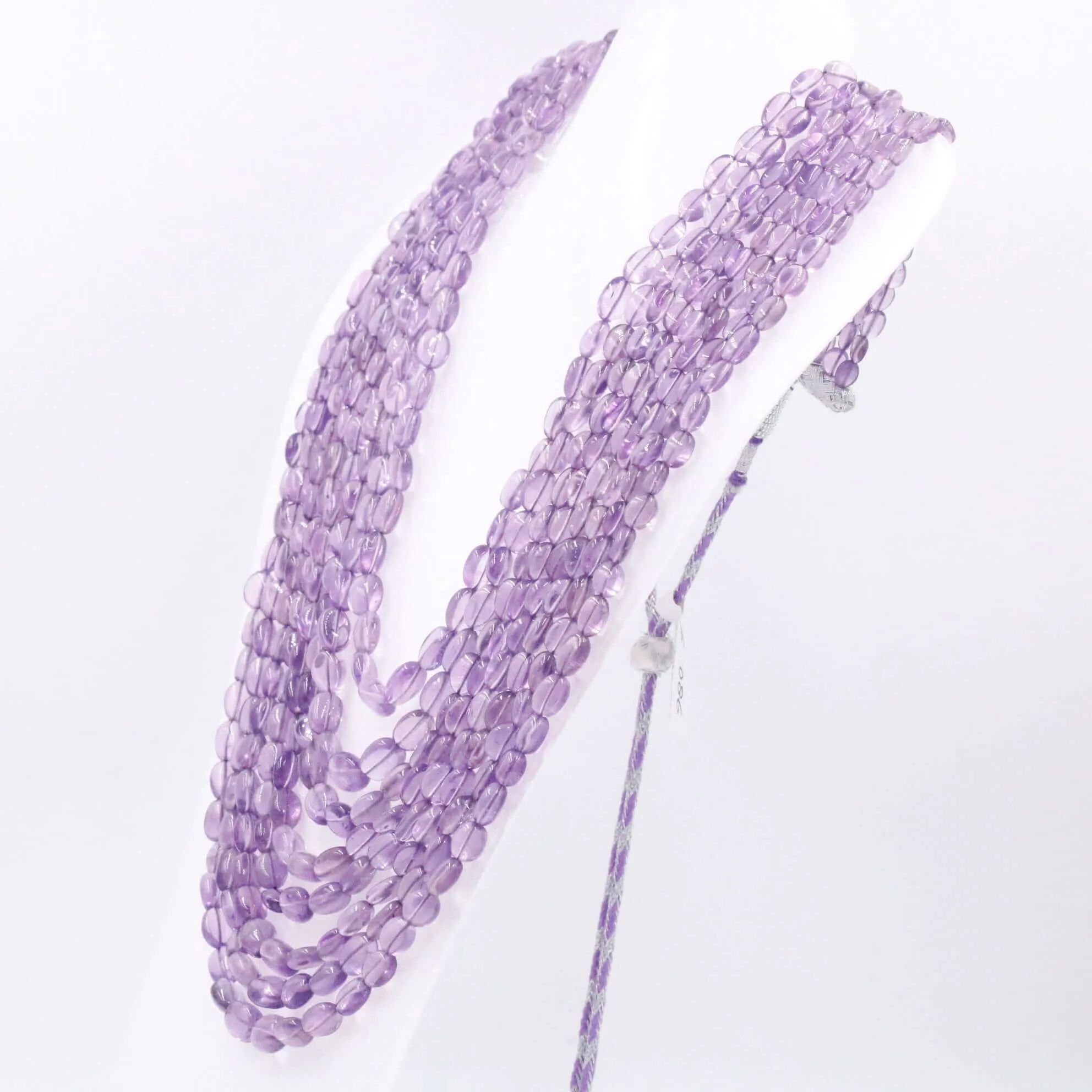 8 Strand Amethyst Long Layered Indian Necklace SKU: 6143159