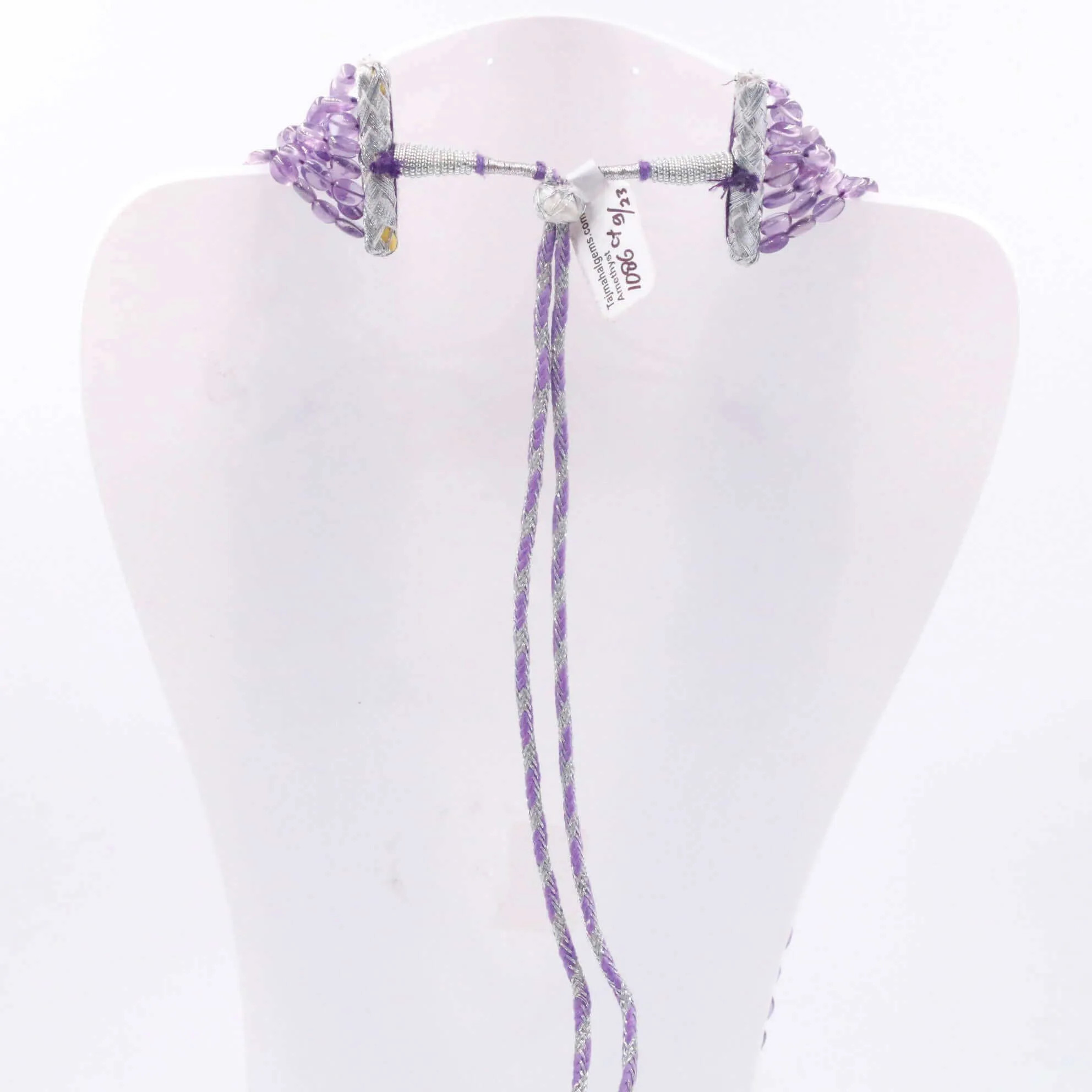8 Strand Amethyst Long Layered Indian Necklace SKU: 6143159