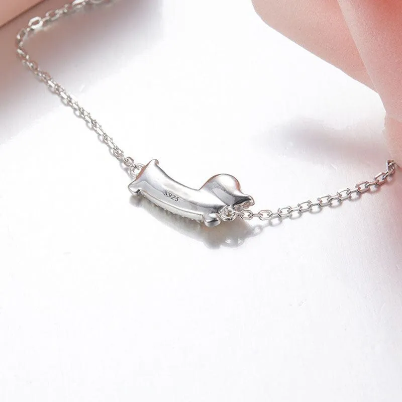925 Sterling Silver Dachshund Bracelet