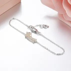 925 Sterling Silver Dachshund Bracelet