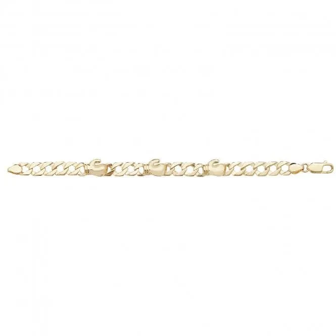9CT Yellow Gold Babies Bracelet BR551