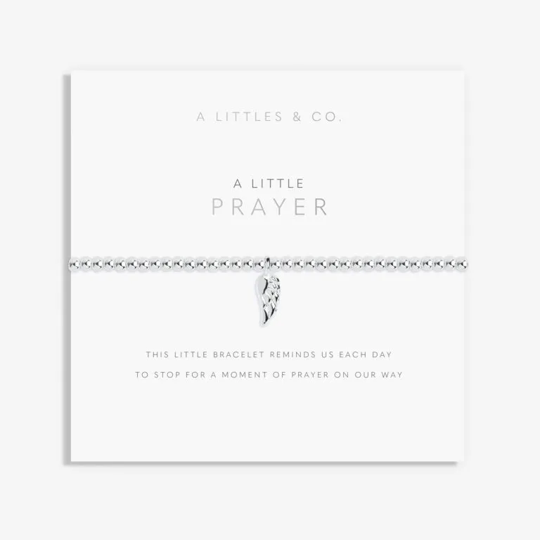 A Little 'Prayer'  Silver Bracelet