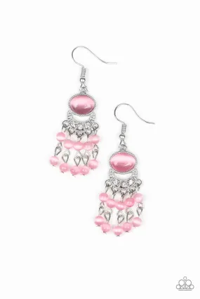 A Spring State of Mind Pink Paparazzi Earrings