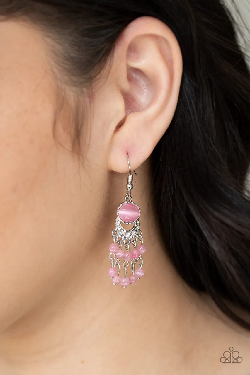 A Spring State of Mind Pink Paparazzi Earrings