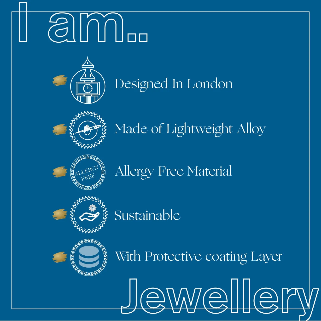 Accessorize London Women's Water Proof Gold Stainless Steel Twisted Chain Emerald Cut Pendant Necklace