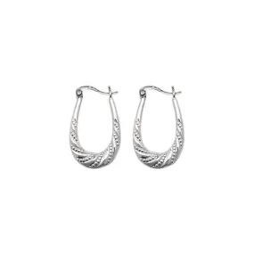 Acotis Silver Creole Earrings G5889
