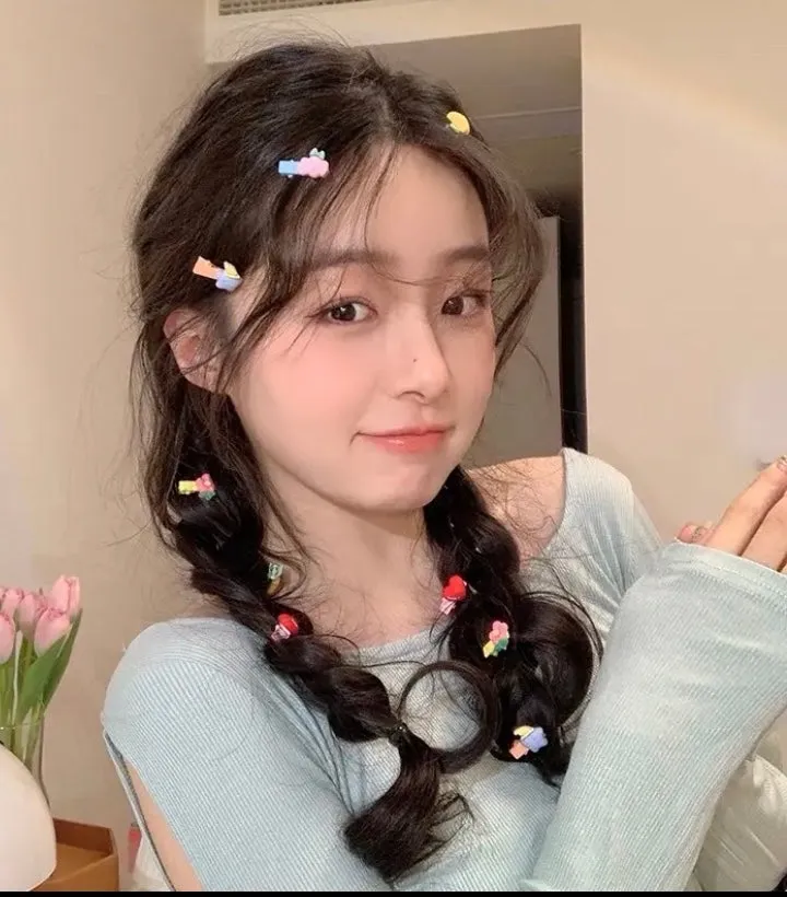 Acrylic Hair Accessories Children Women DIY Manual Bangs Hairpin Side Hair Clip Hairdressing Fringe Hairpin HP188