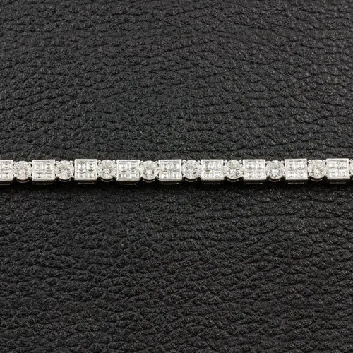 Alternating Shape Diamond Bracelet