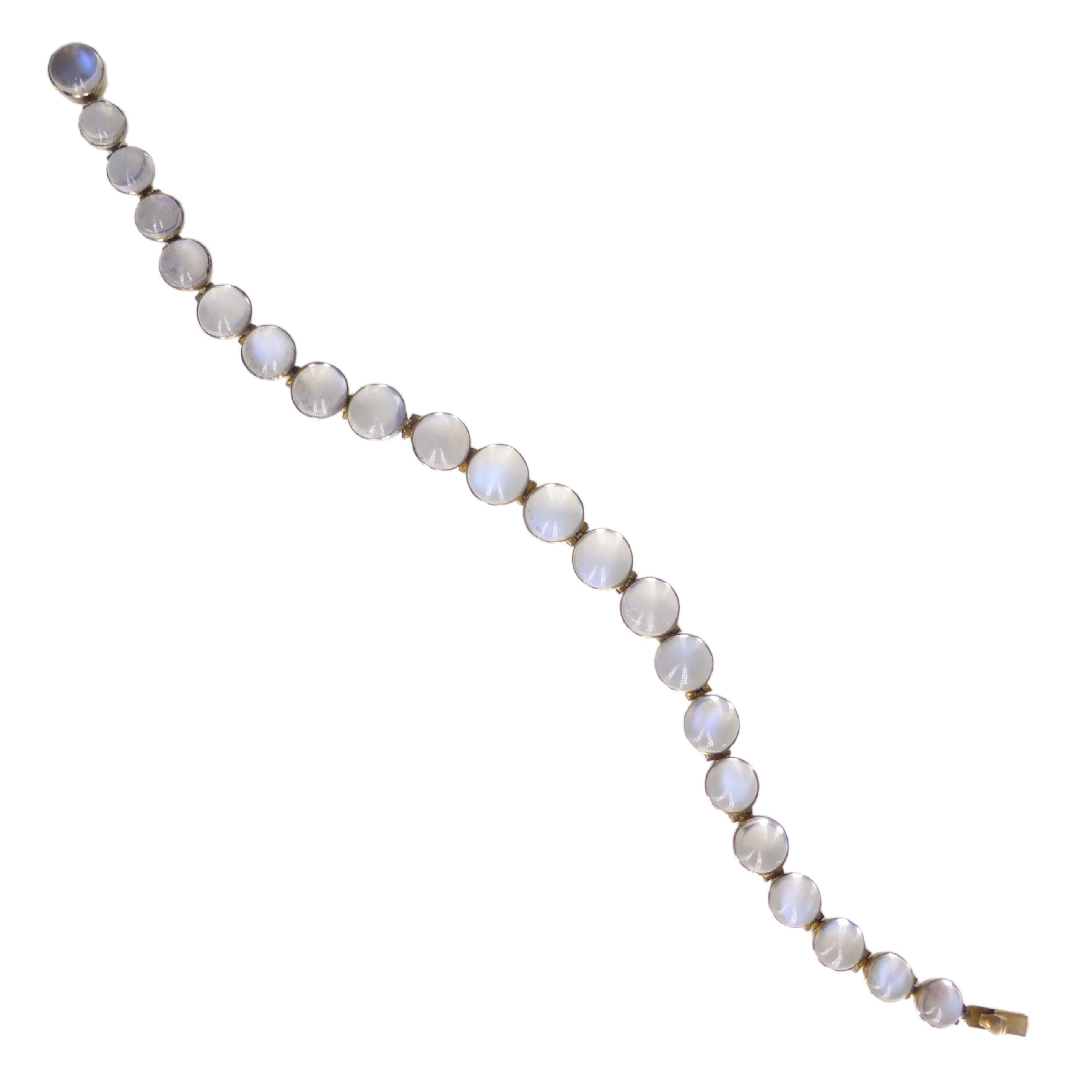 Antique Gold Moonstone Cabochon Bracelet
