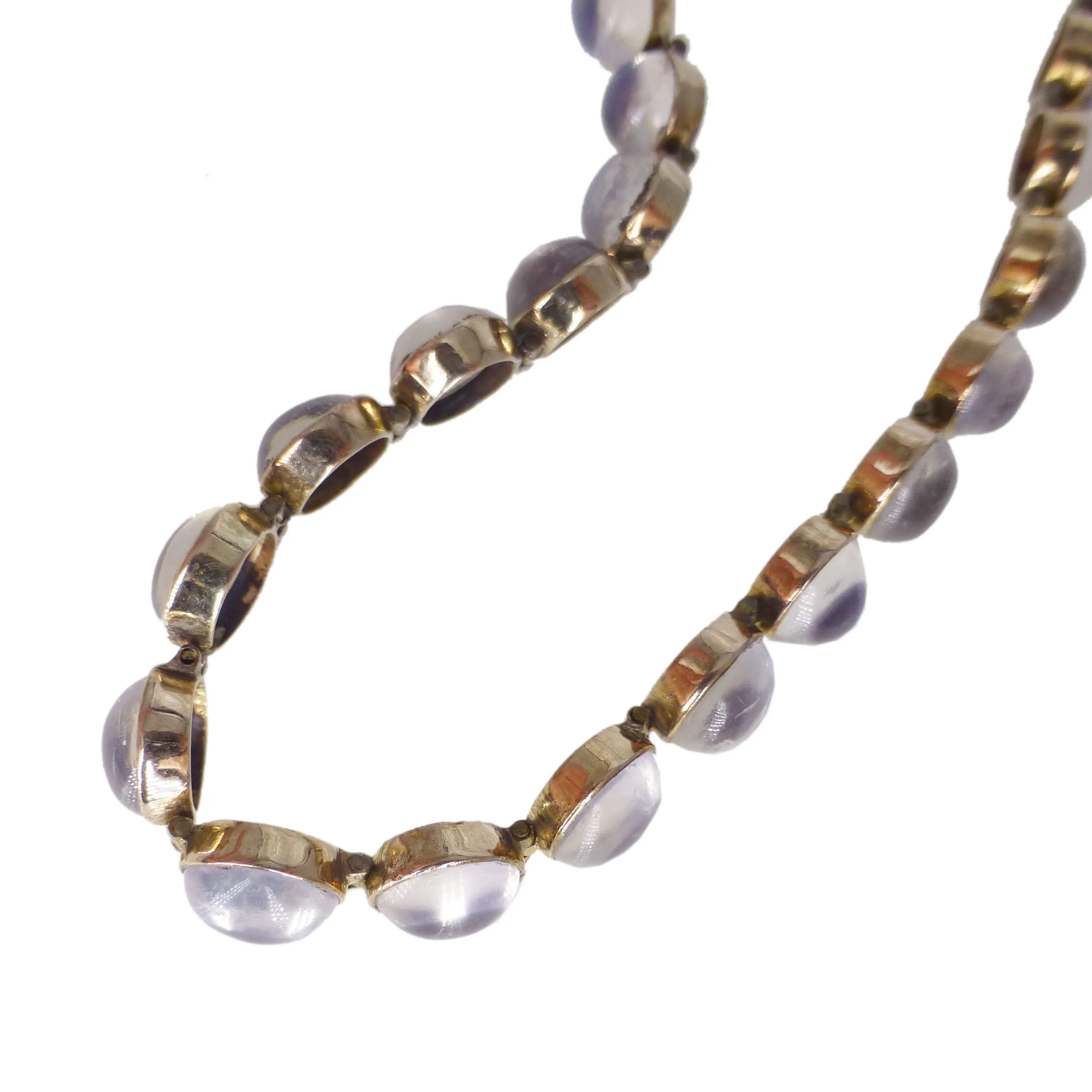 Antique Gold Moonstone Cabochon Bracelet