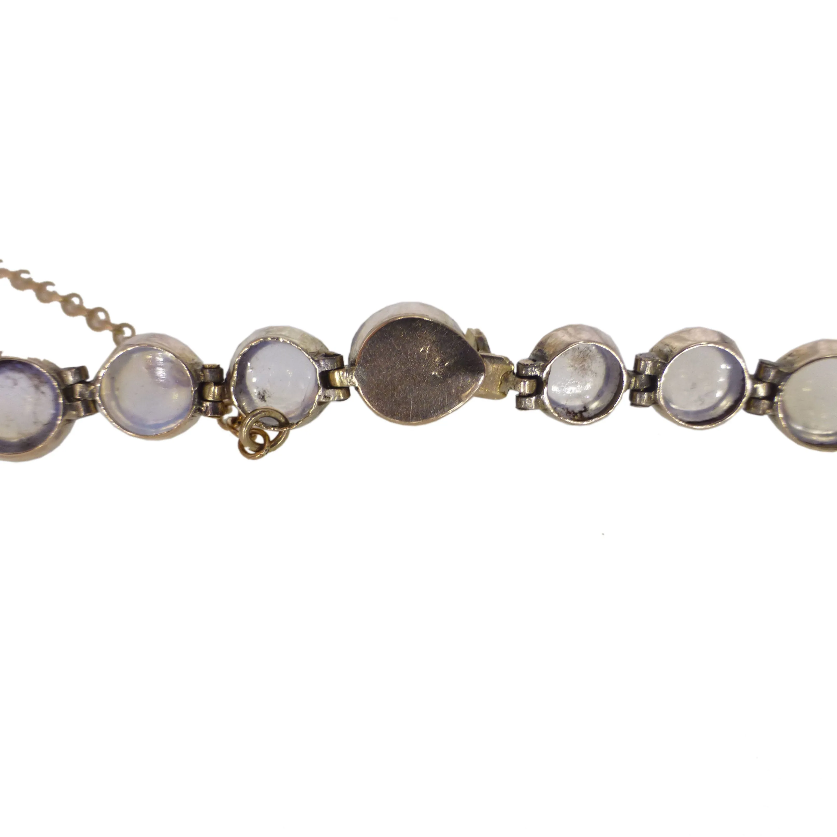 Antique Gold Moonstone Cabochon Bracelet
