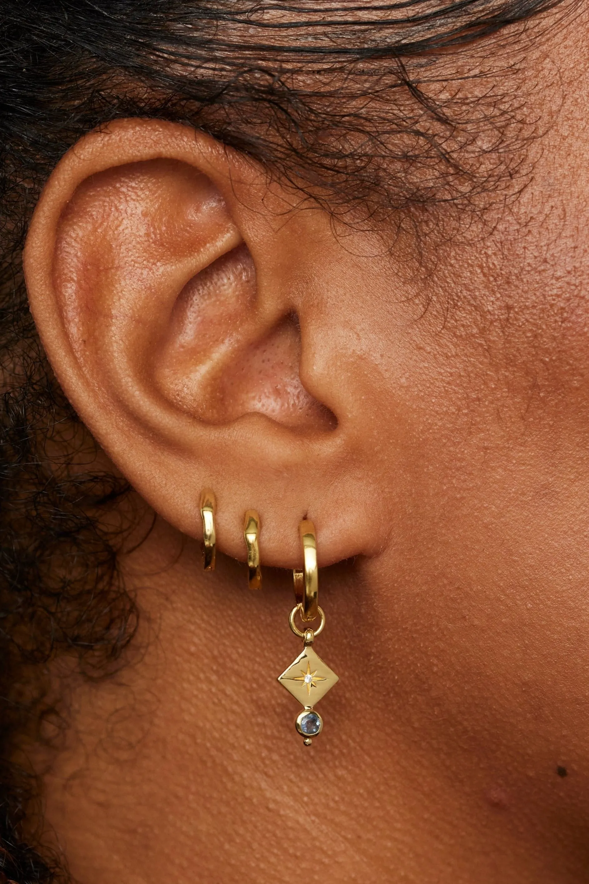 Ara Apatite Gold Charm