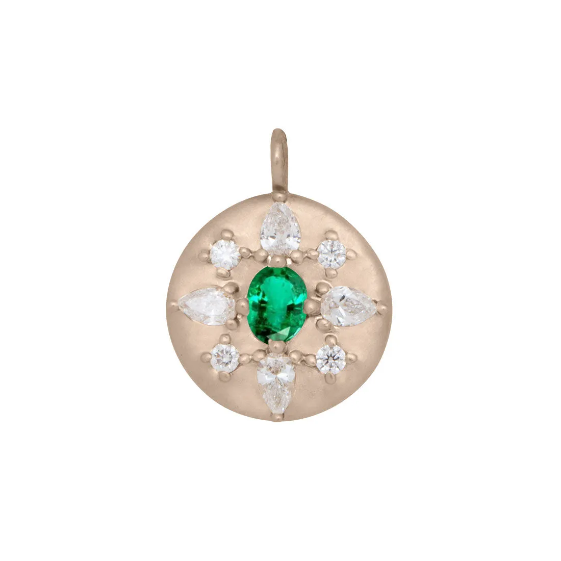 Arcadia Pendant, Mini, Emerald
