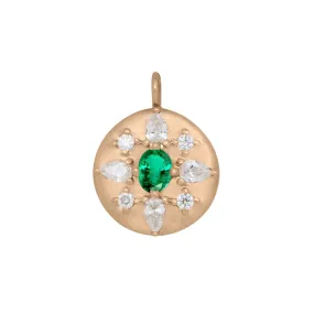 Arcadia Pendant, Mini, Emerald