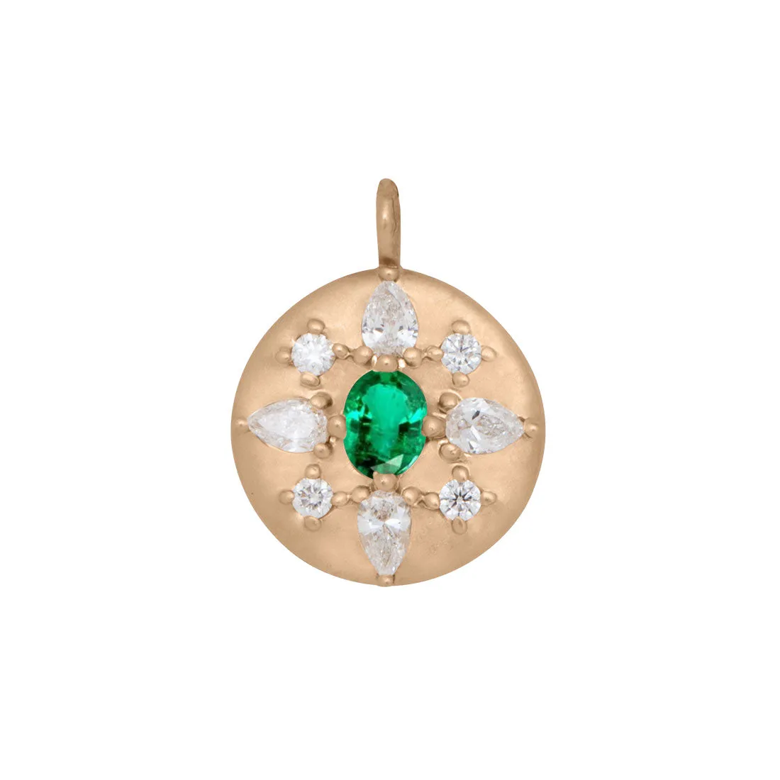 Arcadia Pendant, Mini, Emerald