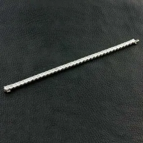 Asscher Cut Diamond Straight Bracelet