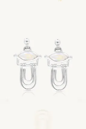 Athena Moonstone Silver Earrings