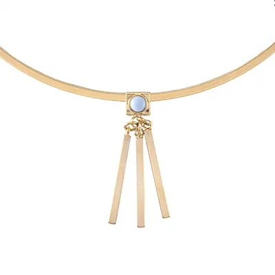 Ava Choker in Gold/Sky