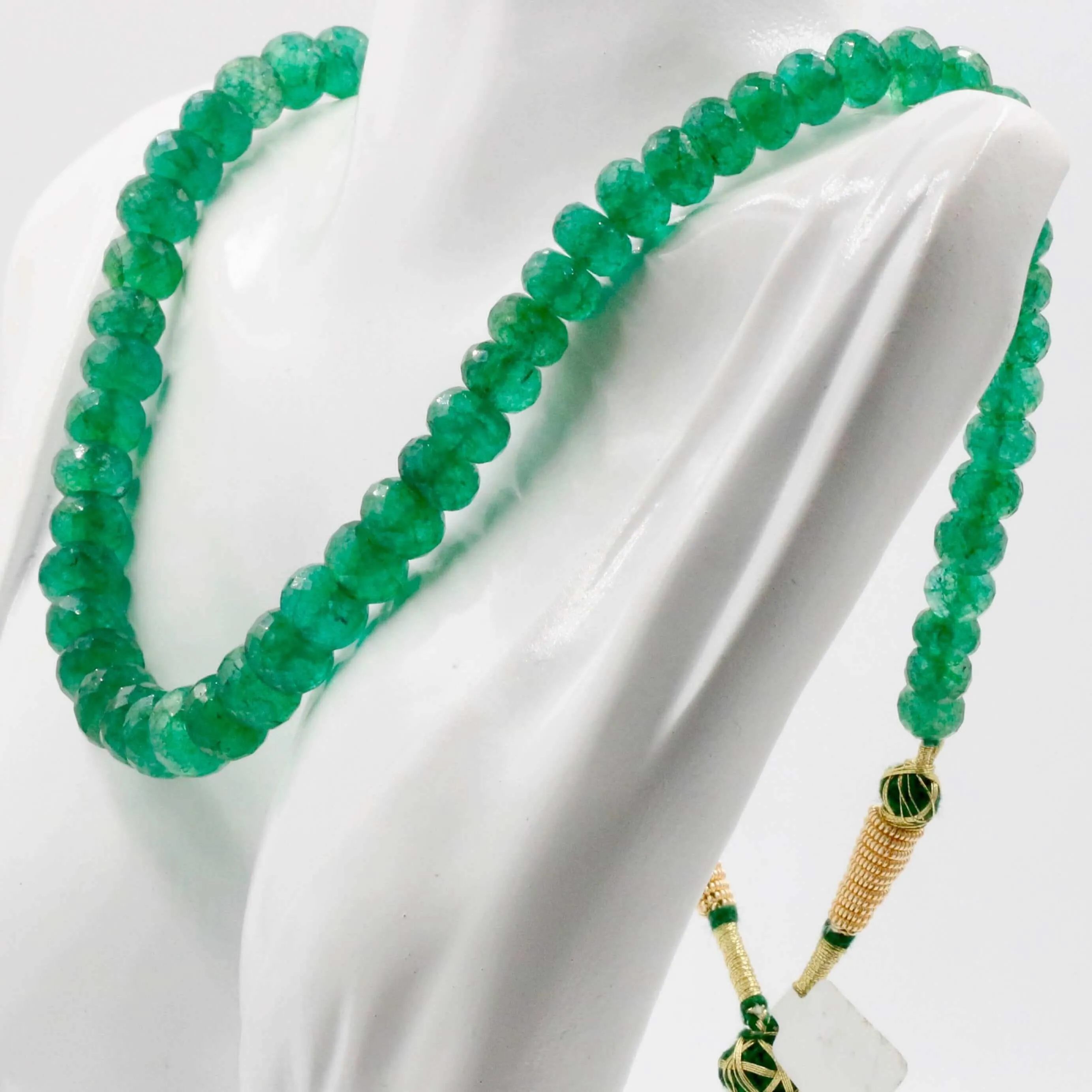 Aventurine Quartz Necklace Russian Emerald Quartz Necklace Natural Green Quartz Necklace Green Quartz Gemstone Indian Sarafa SKU 6142872