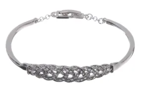 B7190  Knot Lattice Swarovski Elements Bracelet