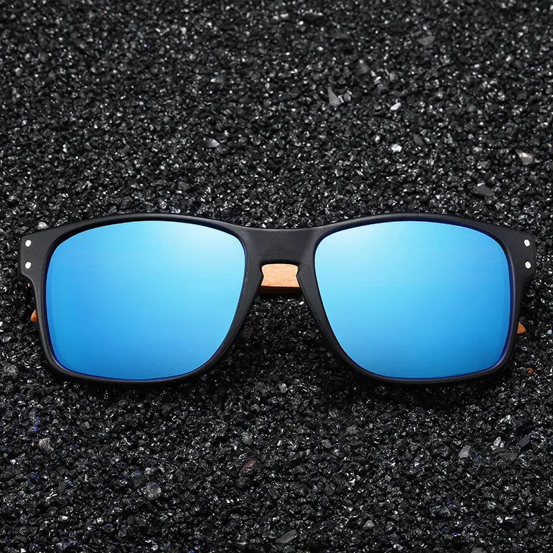 Bamboo & Wood Detail Trend Sunglasses