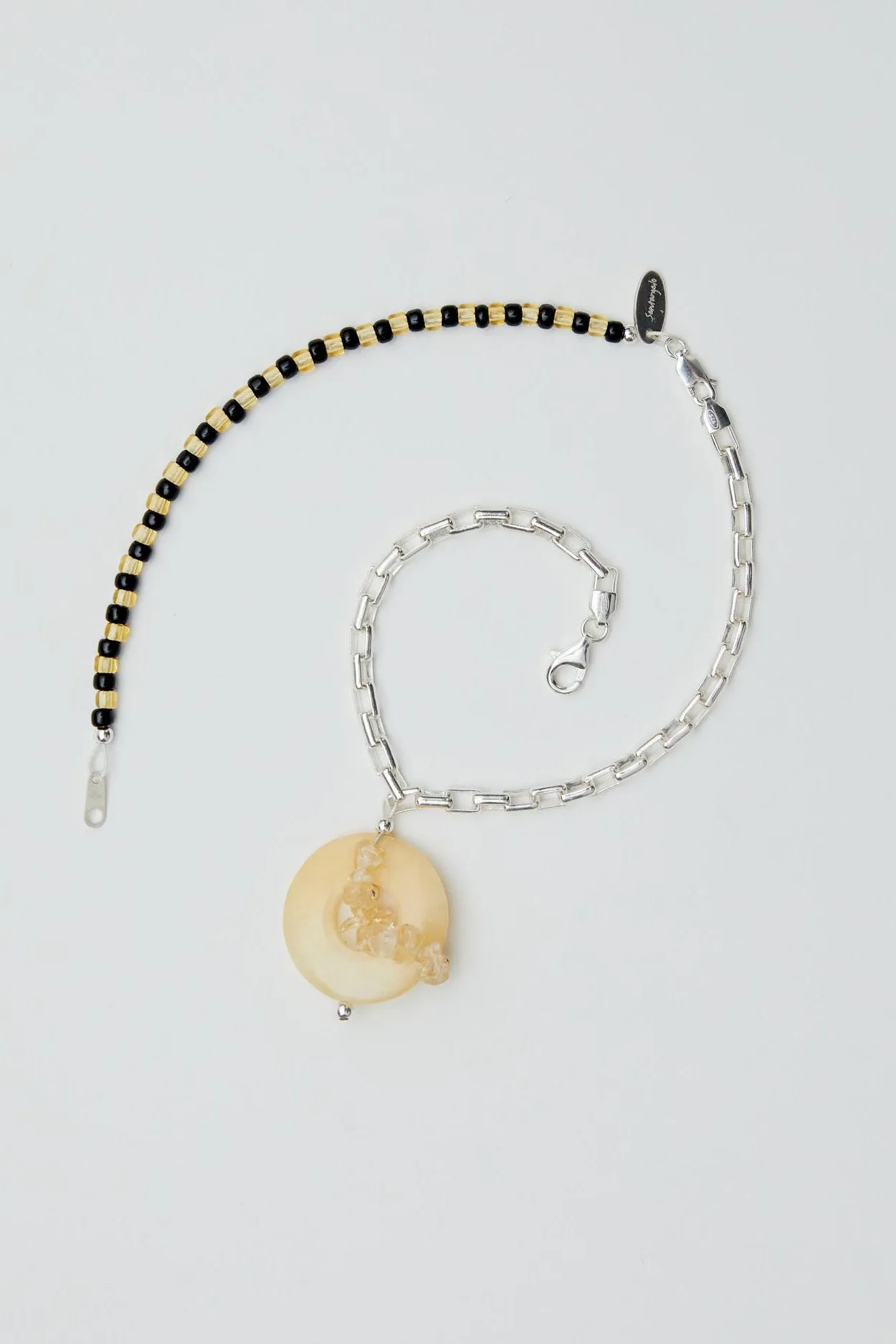 Basta Anklet / Necklace: Honey Jasper