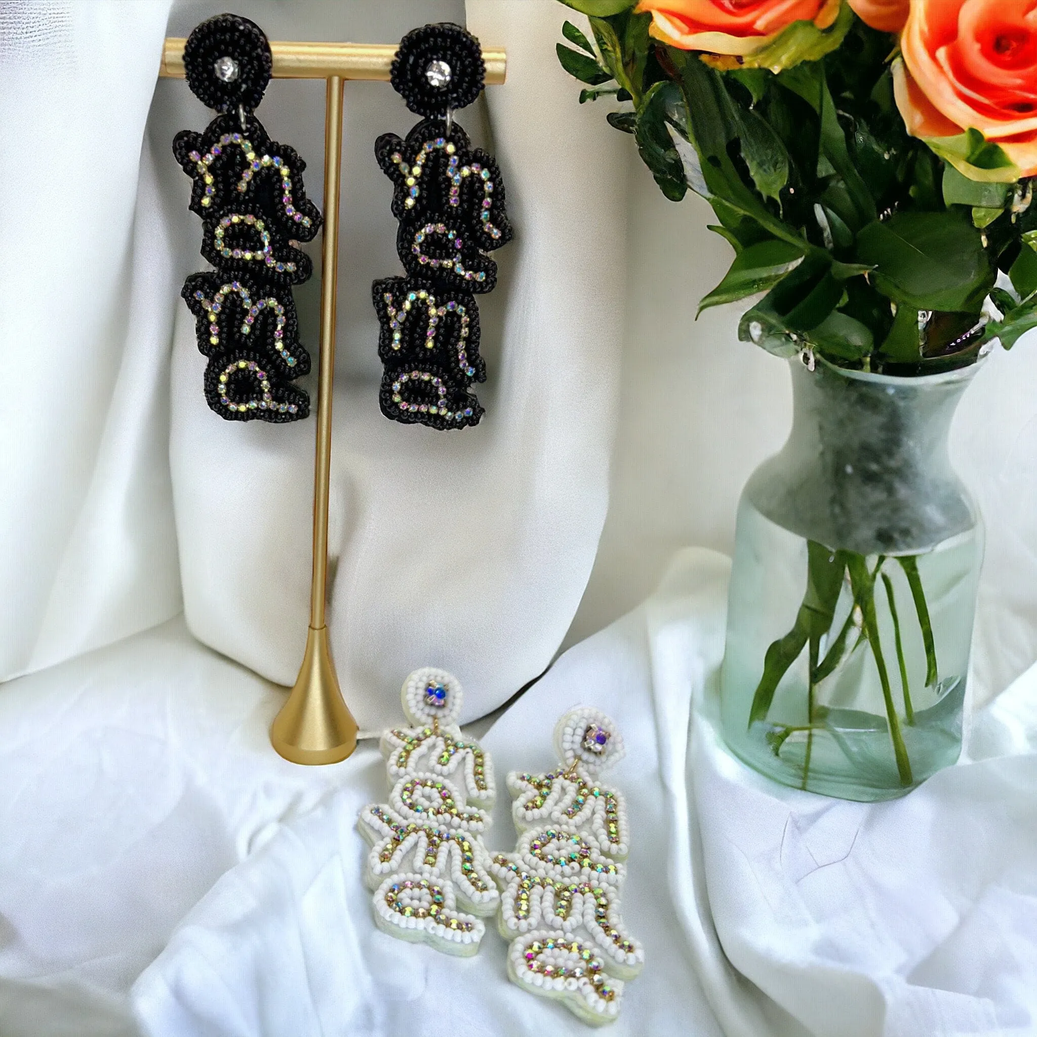Beaded MAMA Earrings - Handmade Earrings, Baby Shower, New Mom, Mother’s Day, Mom Earrings, Momma Earrings, Pregnancy Announcement