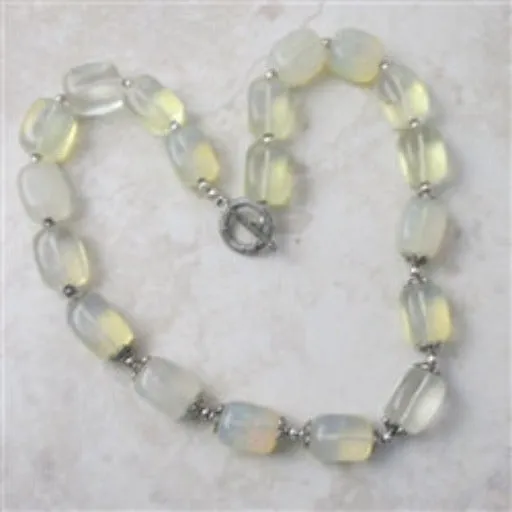 Big Bold Pineapple Quartz Bead Necklace