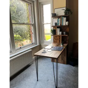 BIGSBY: Desk With Integrated Bookshelf