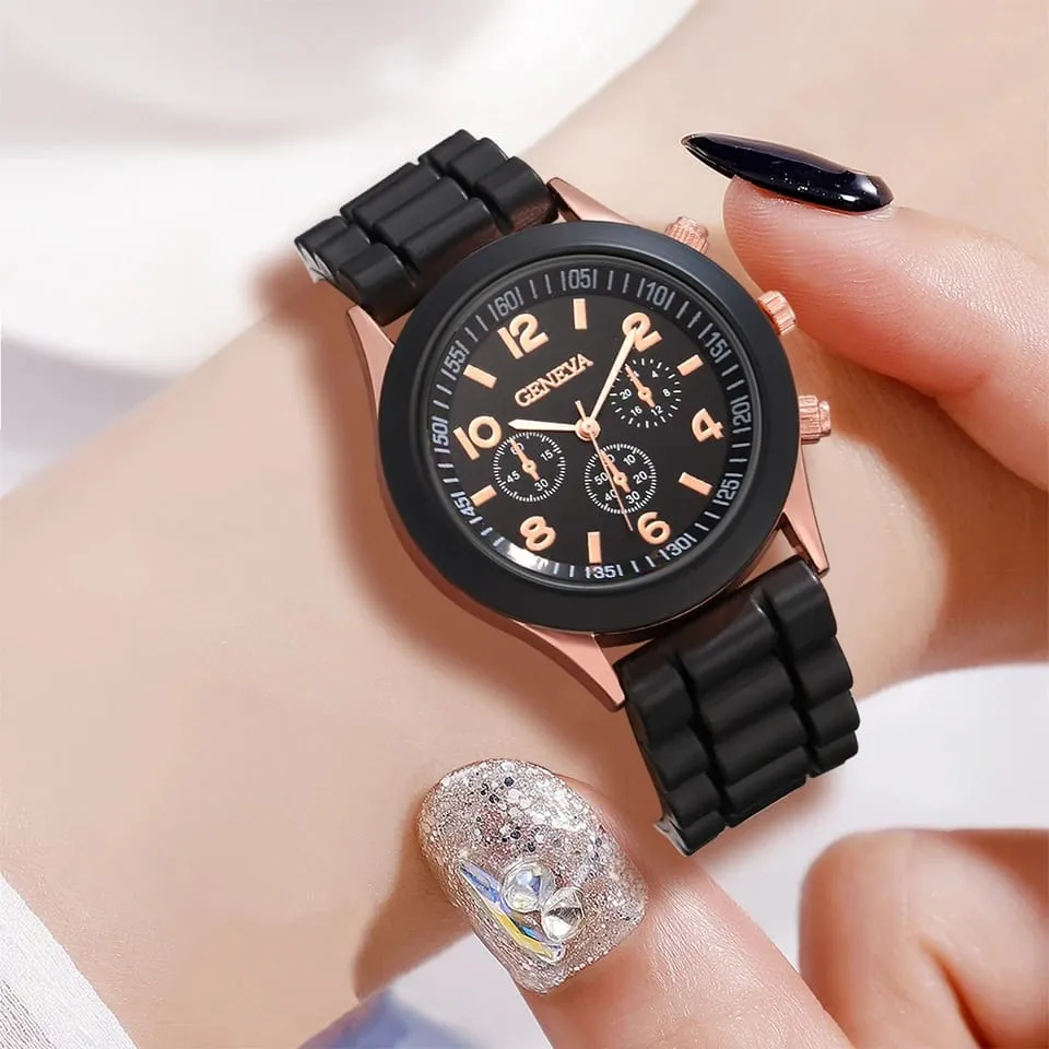 Black Quartz Wrist Watch