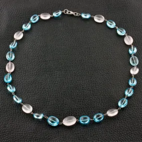Blue Topaz & Rose Quartz Necklace